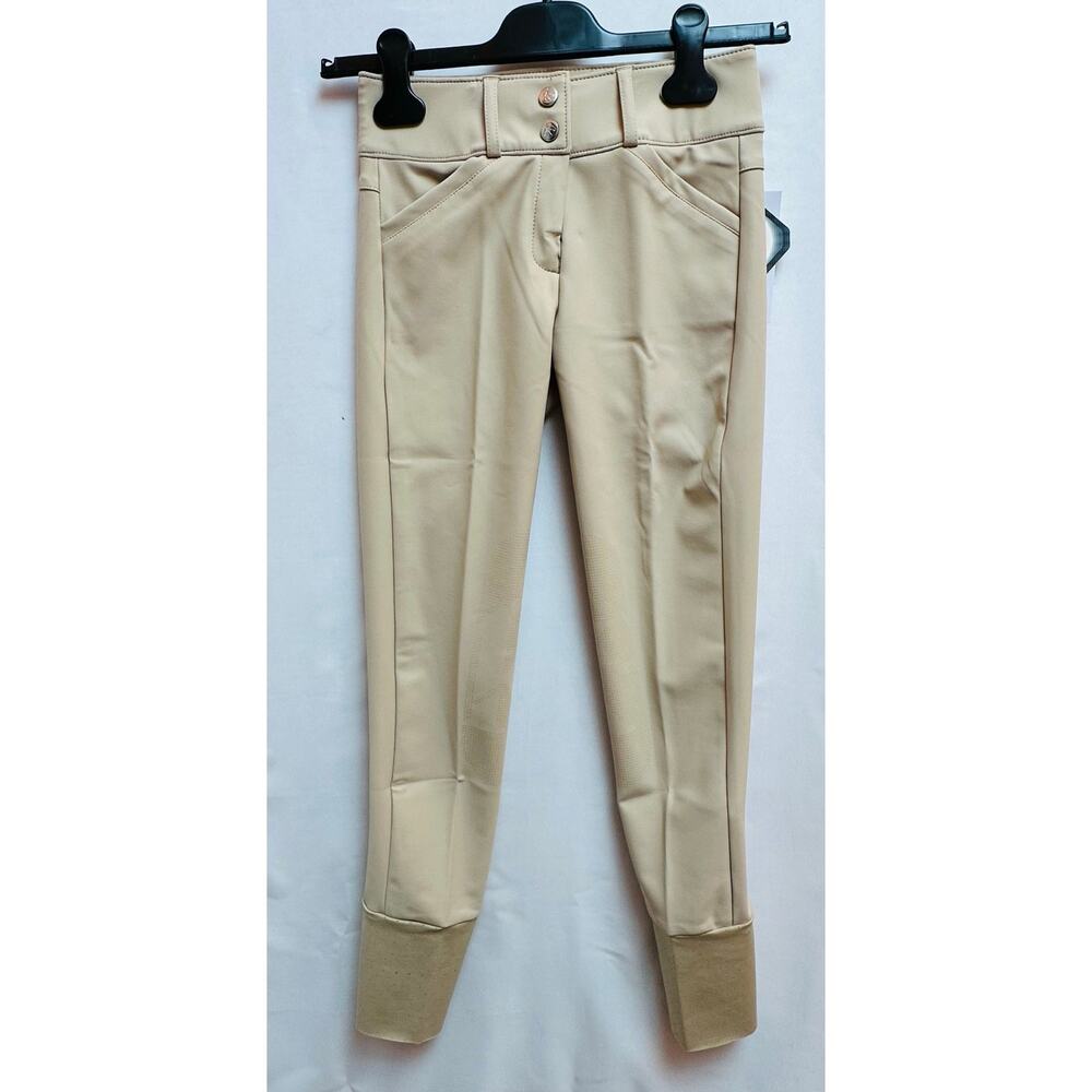 Kismet horse Riding pants Olivia Breeches Beige Girls 12/13 New stretch